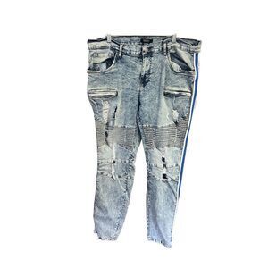 Track 23 Men’s distressed Skinny Fit Jeans Sz 40/32